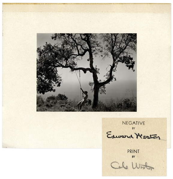 Edward Weston's ''Winter Idyll'', Printed & Signed in a Limited Edition by Cole Weston